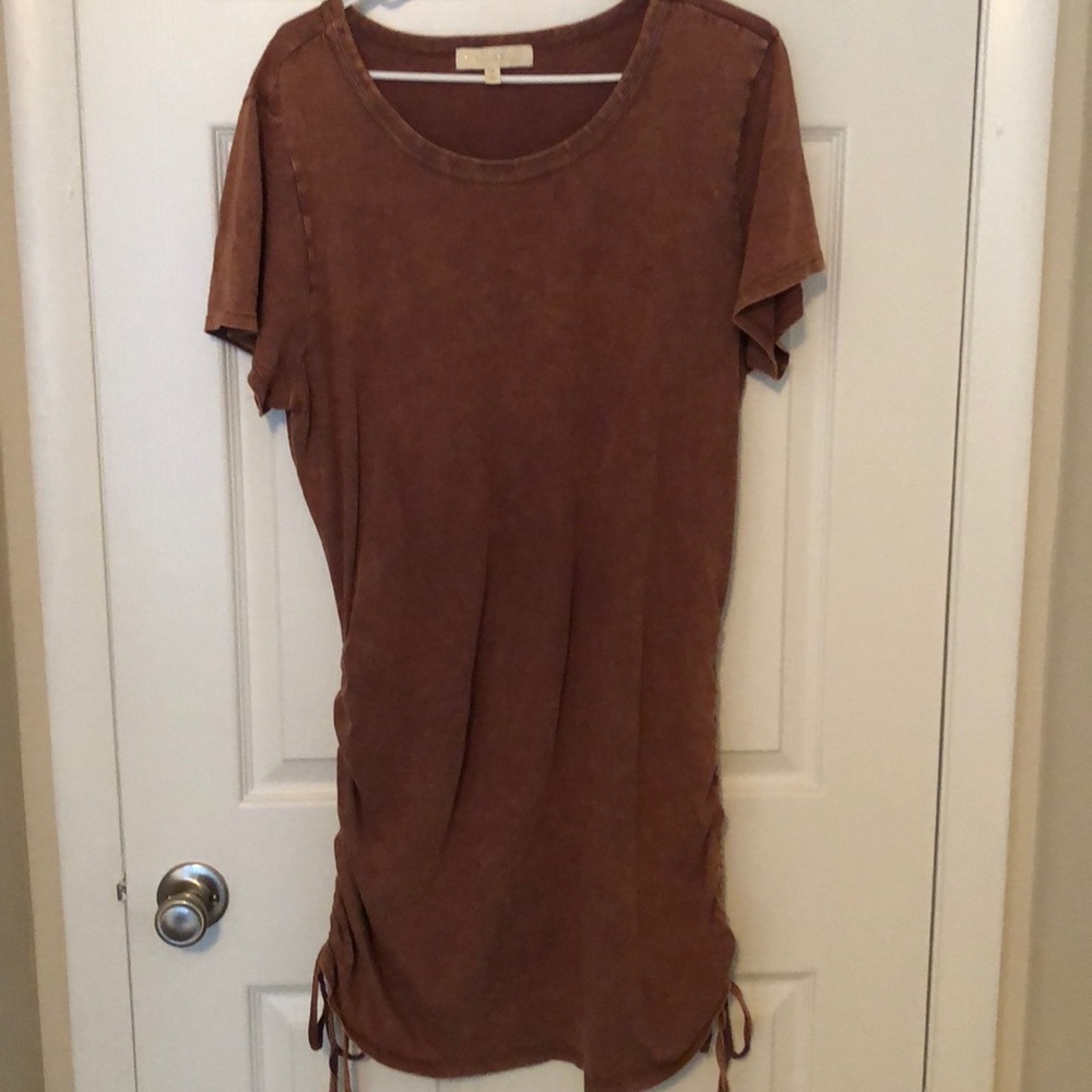 Madden Girl Ruched T-shirt dress